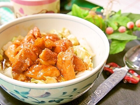 メチャウマたまらん♪ガッツリ食べれる鶏の味噌焼き丼